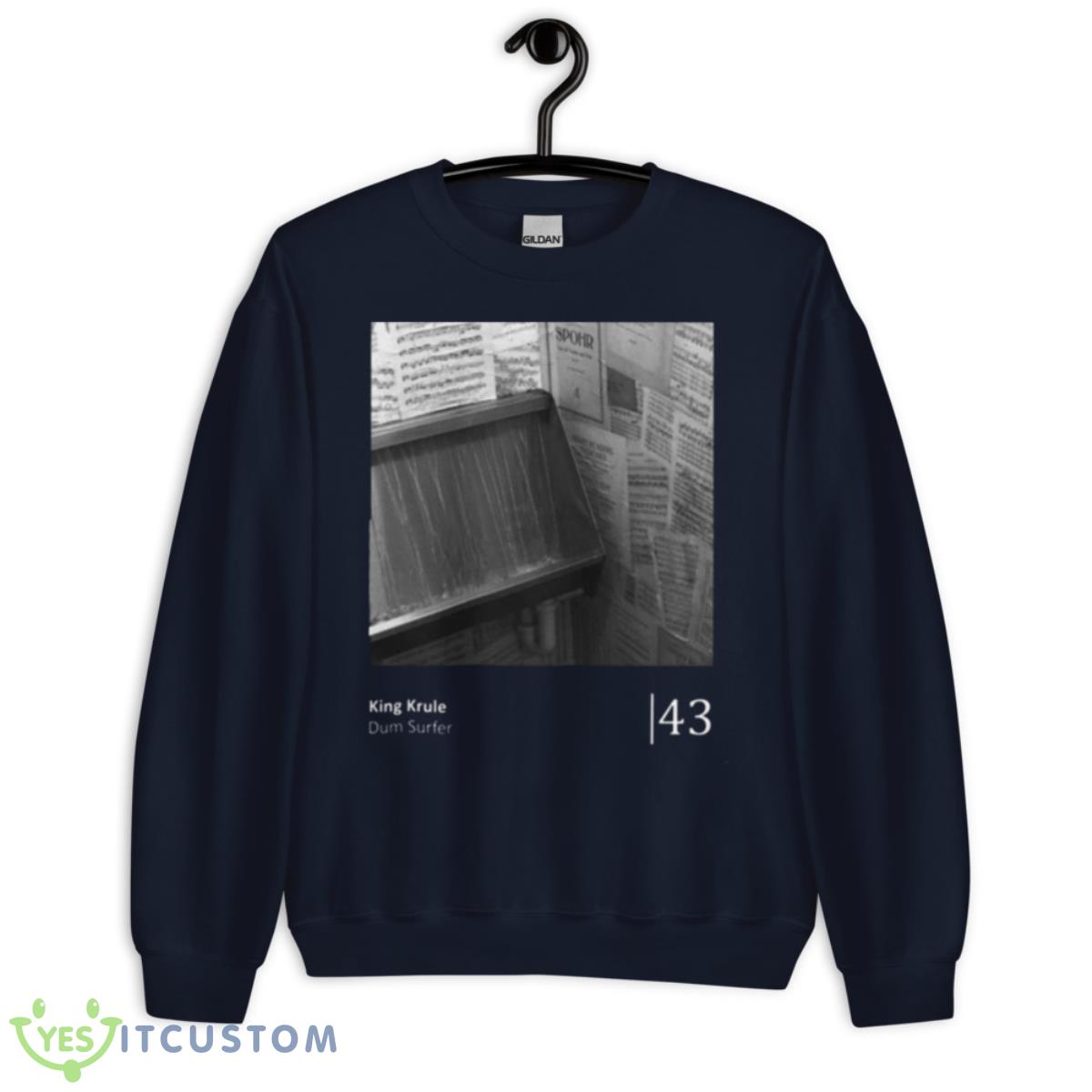 Dum Surfer Minimalist Visualization King Krule Shirt 13 Dum Surfer Minimalist Visualization King Krule Shirt - Unisex Crewneck Sweatshirt-1