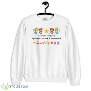 Everytime you yawn a ghost put his dick in your mouth shirt - Unisex Heavy Blend Crewneck Sweatshirt
