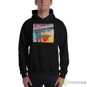 Felix with a duck Black T Shirt - 18500 Unisex Heavy Blend Hooded Sweatshirt