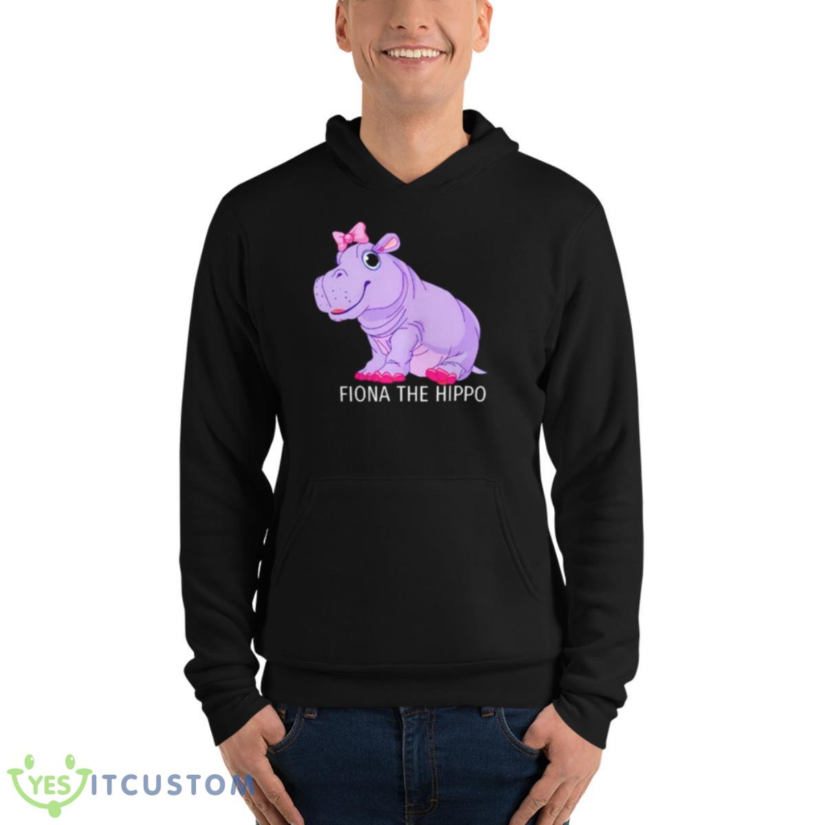 Fiona The Hippo Shirt 4 Fiona The Hippo Shirt - Unisex Fleece Pullover Hoodie