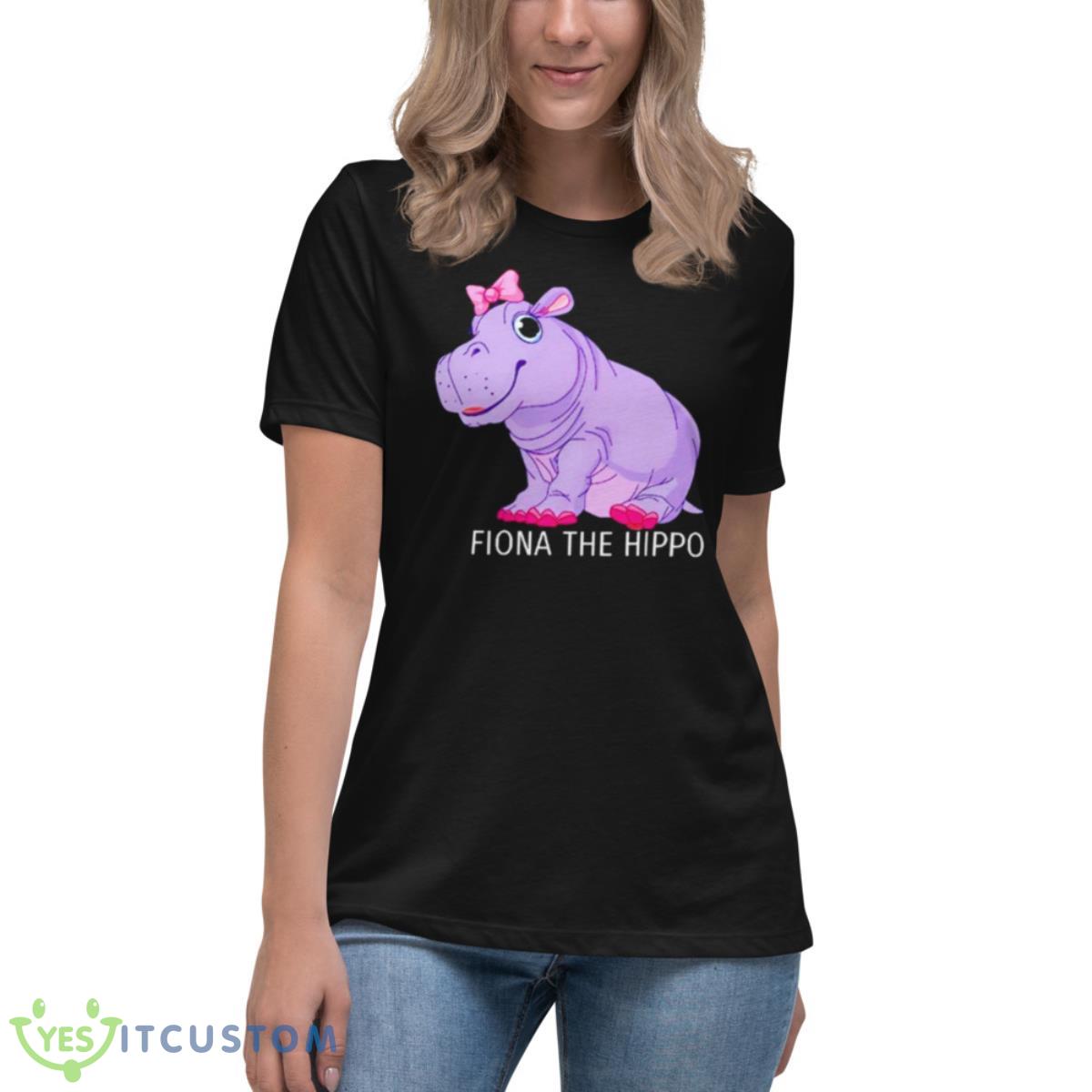 Fiona The Hippo Shirt 6 Fiona The Hippo Shirt - Women's Relaxed Short Sleeve Jersey Tee