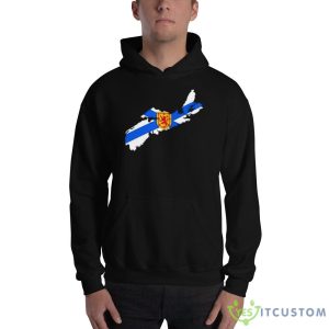 Flag Art Nova Scotia Strong Shirt - 18500 Unisex Heavy Blend Hooded Sweatshirt