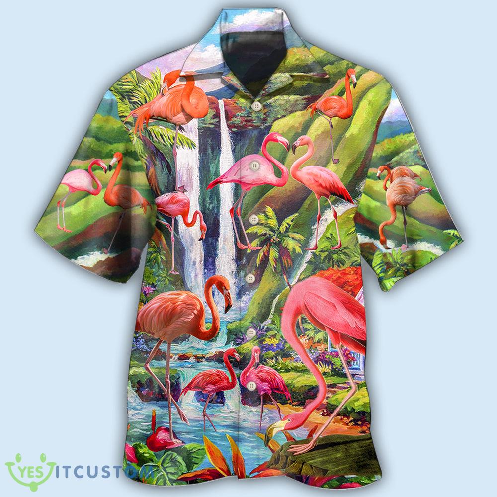 Flamingo Beautiful Landscape Hawaiian shirt For Men And Women 3 Flamingo Beautiful Landscape Hawaiian shirt For Men And Women - Flamingo Beautiful Landscape - Hawaiian shirt - Owl Ohh_3