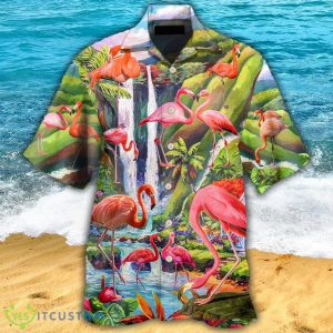 Flamingo Beautiful Landscape Hawaiian shirt For Men And Women - Flamingo Beautiful Landscape - Hawaiian shirt - Owl Ohh_1