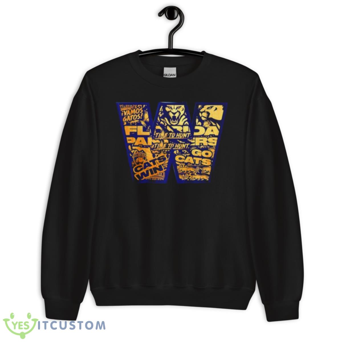 Florida Panthers Cats Win Time Go Hunt Shirt 3 Florida Panthers Cats Win Time Go Hunt Shirt - Unisex Crewneck Sweatshirt