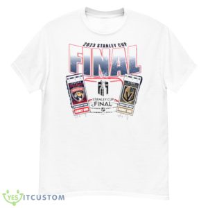 Florida Panthers vs. Vegas Golden Knights 2023 Stanley Cup Final Matchup Big Ticket shirt - Men’s Classic Tee Gildan 5000