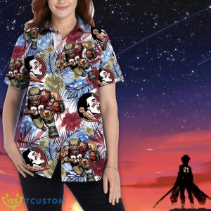 Florida State Seminoles Personalized Name Tropical Floral Men Women Hawaiian Shirt And Shorts For NCAA Football Fans 5 Florida State Seminoles Personalized Name Tropical Floral Men Women Hawaiian Shirt And Shorts For NCAA Football Fans Product Photo 2