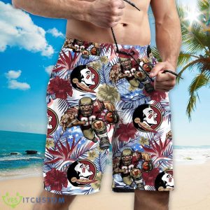 Florida State Seminoles Personalized Name Tropical Floral Men Women Hawaiian Shirt And Shorts For NCAA Football Fans 6 Florida State Seminoles Personalized Name Tropical Floral Men Women Hawaiian Shirt And Shorts For NCAA Football Fans Product Photo 3