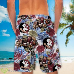 Florida State Seminoles Personalized Name Tropical Floral Men Women Hawaiian Shirt And Shorts For NCAA Football Fans 7 Florida State Seminoles Personalized Name Tropical Floral Men Women Hawaiian Shirt And Shorts For NCAA Football Fans Product Photo 4