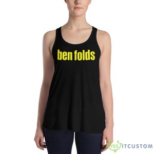 Folds Ben Logo Cover Yellow Shirt - 8800 Women's Flowy Racerback Tank