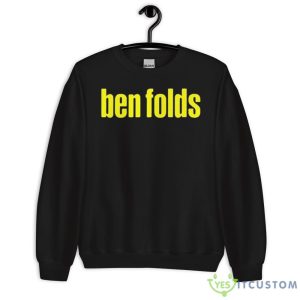 Folds Ben Logo Cover Yellow Shirt - 18000 Unisex Heavy Blend Crewneck Sweatshirt