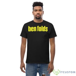 Folds Ben Logo Cover Yellow Shirt - Men’s Classic Tee Gildan 5000