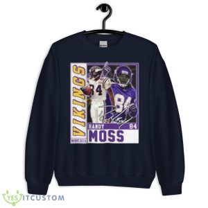 Fooball Legend Signature Vintage Retro 80s Randy Moss Shirt - Unisex Crewneck Sweatshirt-1