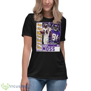 Fooball Legend Signature Vintage Retro 80s Randy Moss Shirt - Women's Relaxed Short Sleeve Jersey Tee