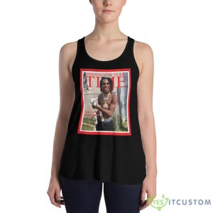 Free Melly Magazine Page shirt - 8800 Women's Flowy Racerback Tank