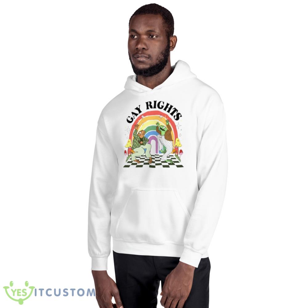 Frog dancing gay rights LGBTQ shirt 2 Frog dancing gay rights LGBTQ shirt - 18500 Unisex Heavy Blend Hooded Sweatshirt