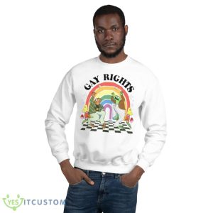 Frog dancing gay rights LGBTQ shirt - 18000 Unisex Heavy Blend Crewneck Sweatshirt