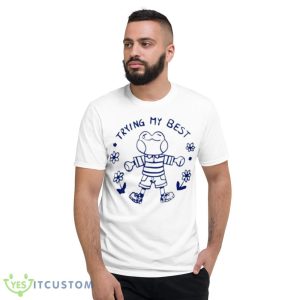 Frog trying my best shirt - 980 Lightweight Fashion Short Sleeve T-Shirt