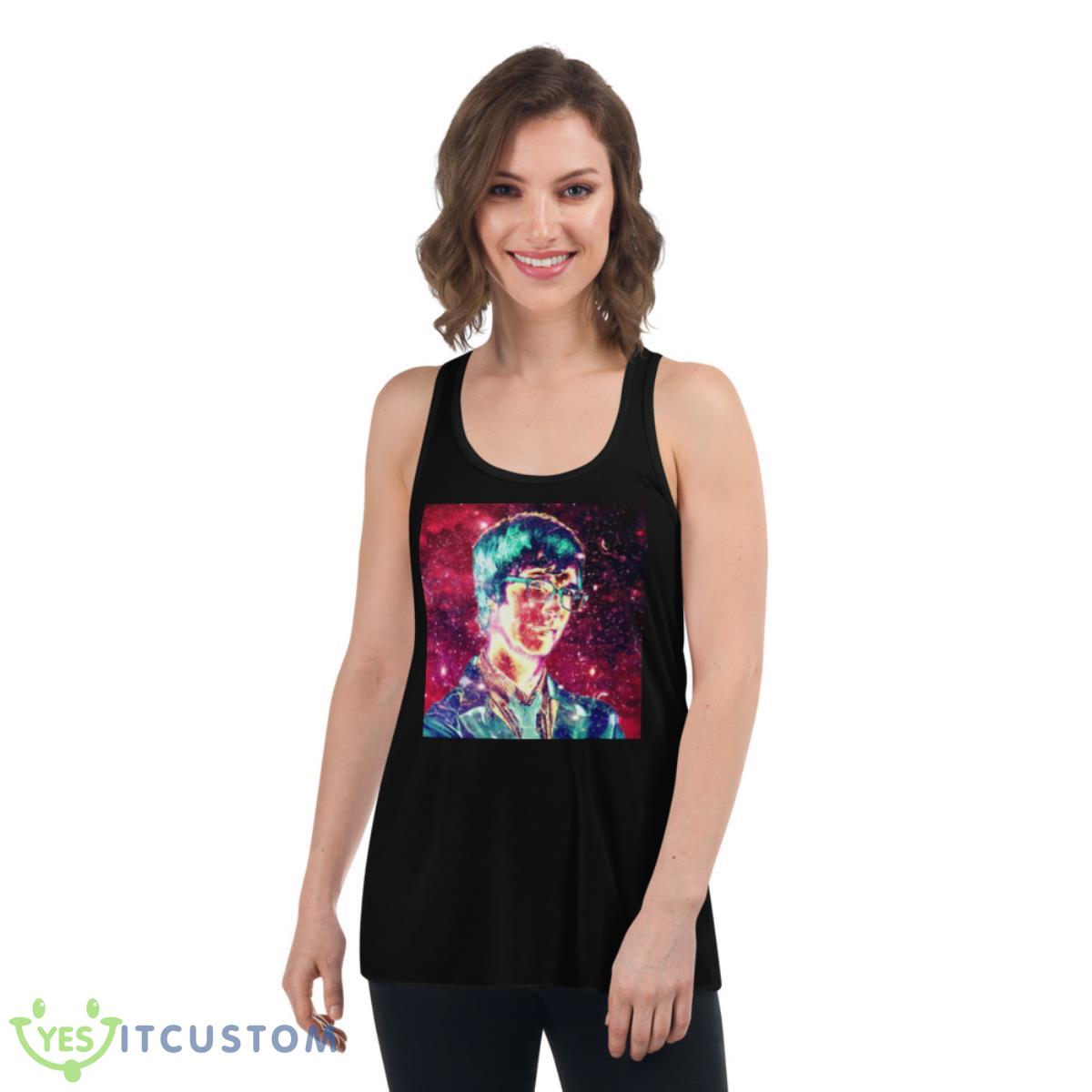 Galaxy Ben Colored Art Ben Folds Shirt 5 Galaxy Ben Colored Art Ben Folds Shirt - Women's Flowy Racerback Tank