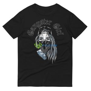Gangster girl Black T Shirt Mockup - 980 Lightweight Fashion Short Sleeve T-Shirt
