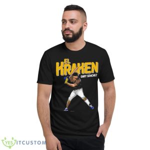 Gary Sanchez El Kraken MLBPA shirt 7 Gary Sanchez El Kraken MLBPA shirt - Short Sleeve T-Shirt