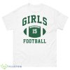 Girls Football #15 Shirt - 500 Men’s Classic Tee Gildan