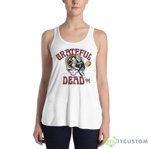 Grateful Dead Denver Nuggets Skull Skeleton 2023 Shirt - 8800 Women's Flowy Racerback Tank