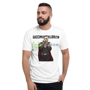 Guccimandalorian White T Shirt Mockup 10 Guccimandalorian White T Shirt Mockup - 980 Lightweight Fashion Short Sleeve T-Shirt