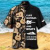 Guitar And Boat I Like Hawaiian Shirt For Men And Women - Guitar And Boat I Like - Hawaiian Shirt - Owl Ohh_1