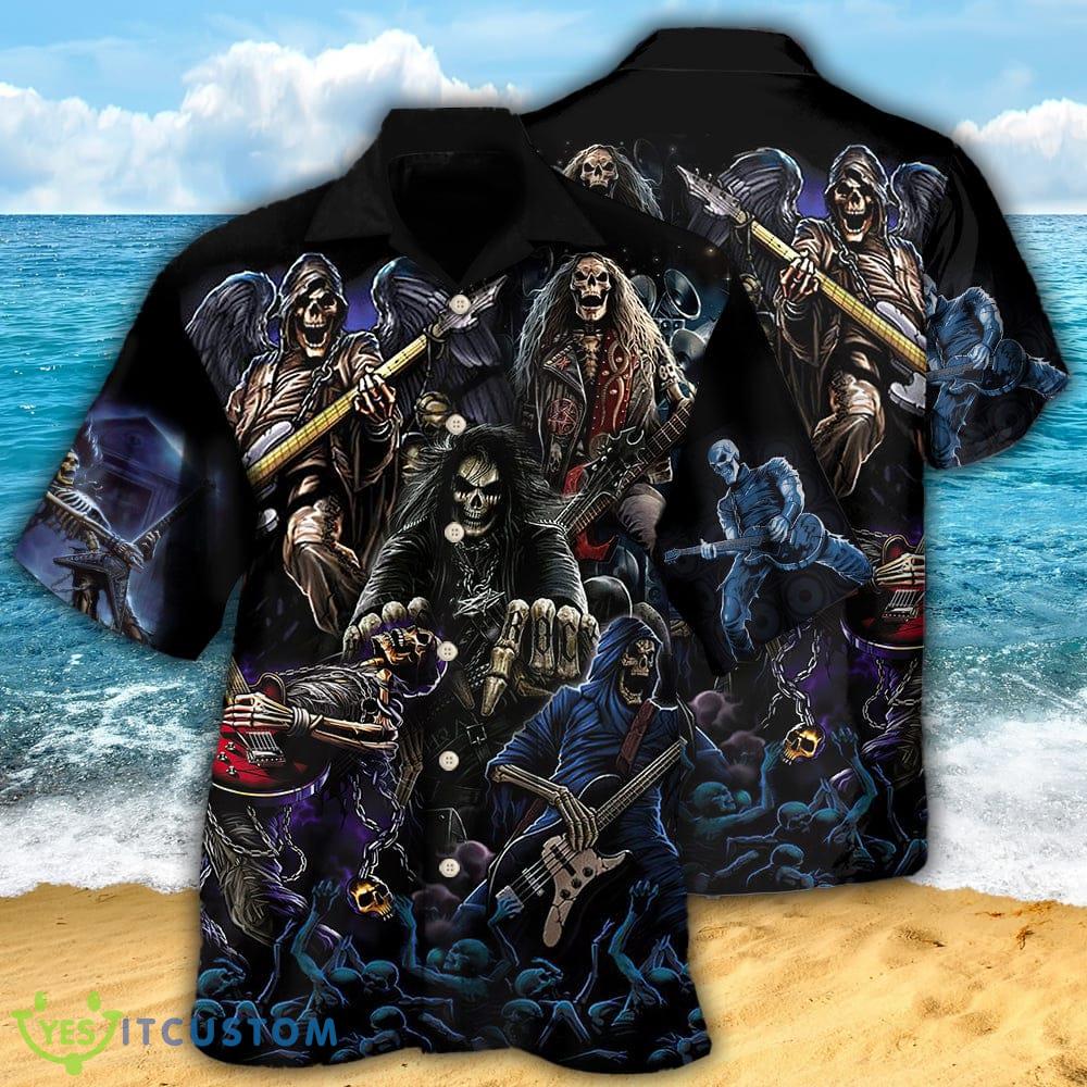 Guitar And Skull Hawaiian Shirt For Men And Women 5 Guitar And Skull Hawaiian Shirt For Men And Women - Guitar And Skull - Hawaiian Shirt - Owl Ohh_2