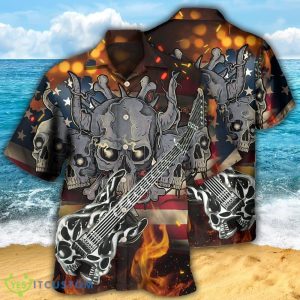 Guitar Independence Day America Hawaiian Shirt For Men And Women - Guitar Independence Day America - Hawaiian Shirt - Owl Ohh_2
