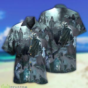 Halloween Death Could Not Hold Him In Tomb With Grey Back Ground Hawaiian Shirt For Men And Women 3 Halloween Death Could Not Hold Him In Tomb With Grey Back Ground Hawaiian Shirt For Men And Women - Halloween Death Could Not Hold Him In Tomb With Grey Back Ground - Hawaiian Shirt - Owl Ohh_2