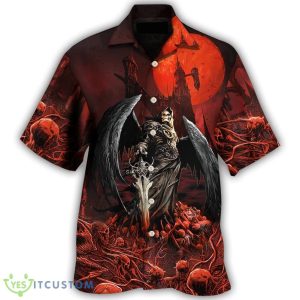 Halloween Skull Dark Blood Night Scary Style Hawaiian Shirt For Men And Women - Halloween Skull Dark Blood Night Scary Style - Hawaiian Shirt - Owl Ohh_1