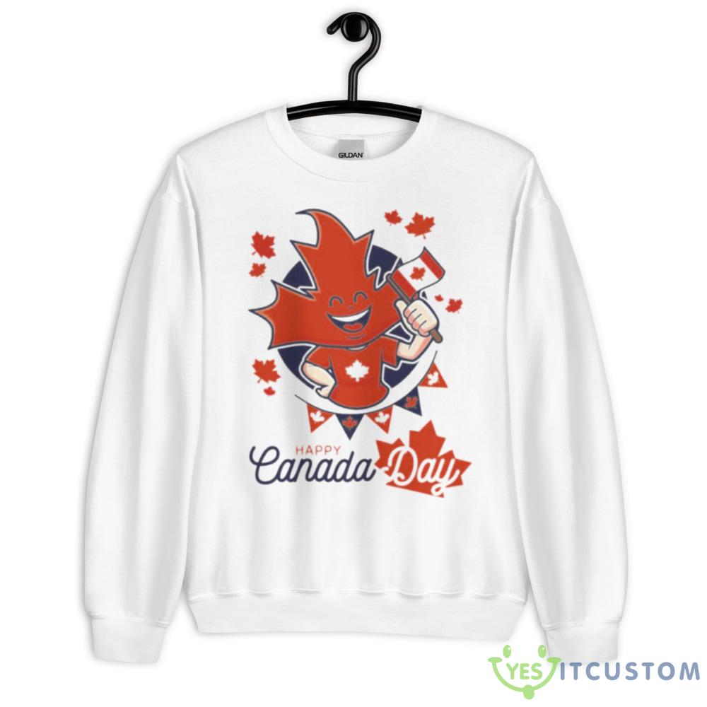 Happy Canada Day With Maple Leaves Shirt 10 Happy Canada Day With Maple Leaves Shirt - 18000 Unisex Heavy Blend Crewneck Sweatshirt