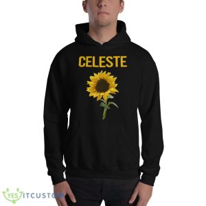 Happy Sunflower Celeste Black T Shirt Mockup 6 Happy Sunflower Celeste Black T Shirt Mockup - 18500 Unisex Heavy Blend Hooded Sweatshirt