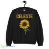Happy Sunflower Celeste Black T Shirt Mockup - 18000 Unisex Heavy Blend Crewneck Sweatshirt