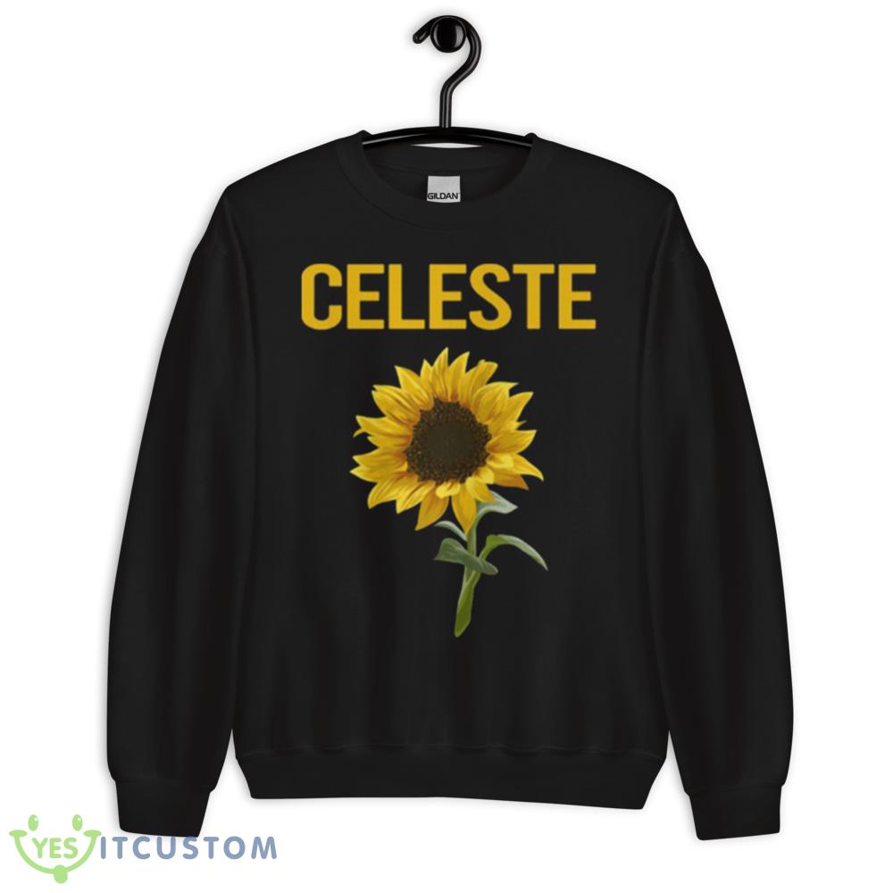 Happy Sunflower Celeste Black T Shirt Mockup 10 Happy Sunflower Celeste Black T Shirt Mockup - 18000 Unisex Heavy Blend Crewneck Sweatshirt