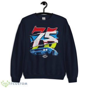 Heather Gray NASCAR 75th Anniversary 2023 T Shirt - Unisex Crewneck Sweatshirt-1