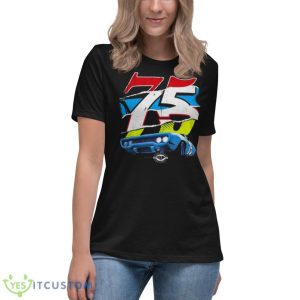 Heather Gray NASCAR 75th Anniversary 2023 T Shirt - Women's Relaxed Short Sleeve Jersey Tee
