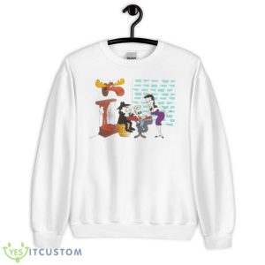 Hide From Boris And Natasha Rocky And Bullwinkle Shirt - Unisex Heavy Blend Crewneck Sweatshirt