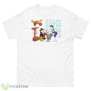 Hide From Boris And Natasha Rocky And Bullwinkle Shirt - 500 Men’s Classic Tee Gildan