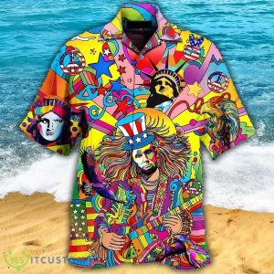 Hippie America Colorfull Style Hawaiian Shirt For Men And Women - Hippie America Colorfull Style - Hawaiian Shirt - Owl Ohh_1