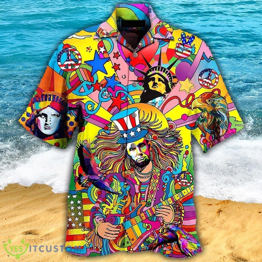 Hippie America Colorfull Style Hawaiian Shirt For Men And Women 4 Hippie America Colorfull Style Hawaiian Shirt For Men And Women - Hippie America Colorfull Style - Hawaiian Shirt - Owl Ohh_1