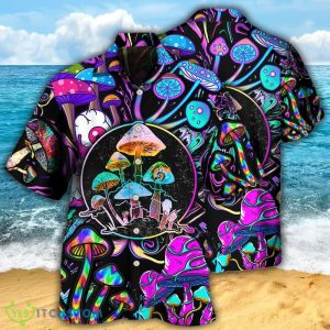 Hippie Mushroom Colorful Neon Light Cool Style Hawaiian Shirt For Men And Women - Hippie Mushroom Colorful Neon Light Cool Style - Hawaiian Shirt - Owl Ohh_3