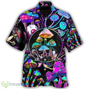 Hippie Mushroom Colorful Neon Light Cool Style Hawaiian Shirt For Men And Women - Hippie Mushroom Colorful Neon Light Cool Style - Hawaiian Shirt - Owl Ohh_1