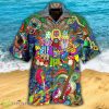 Hippie Music Electric Guitar Colorful Style Hawaiian Shirt For Men And Women - Hippie Music Electric Guitar Colorful Style - Hawaiian Shirt - Owl Ohh_1