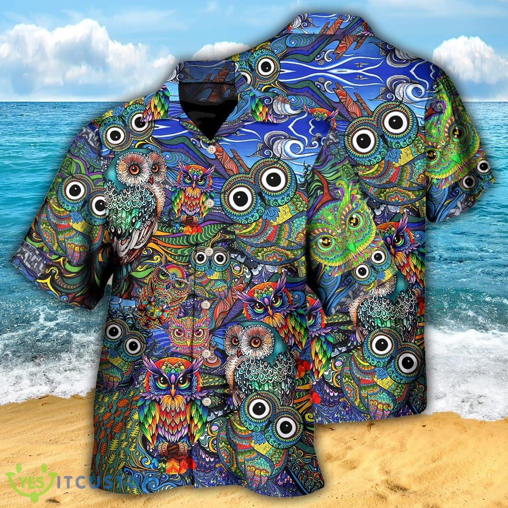 Hippie Owls Peace Life Mix Color Nice Style Hawaiian Shirt For Men And Women 5 Hippie Owls Peace Life Mix Color Nice Style Hawaiian Shirt For Men And Women - Hippie Owls Peace Life Mix Color Nice Style - Hawaiian Shirt - Owl Ohh_3