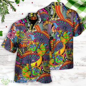 Hippie Peace Life Color Floral Style Hawaiian Shirt For Men And Women - Hippie Peace Life Color Floral Style - Hawaiian Shirt - Owl Ohh_3