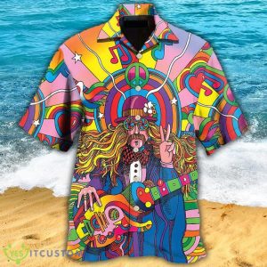 Hippie Rock Music Hawaiian Shirt For Men And Women - Hippie Rock Music - Hawaiian Shirt - Owl Ohh_1