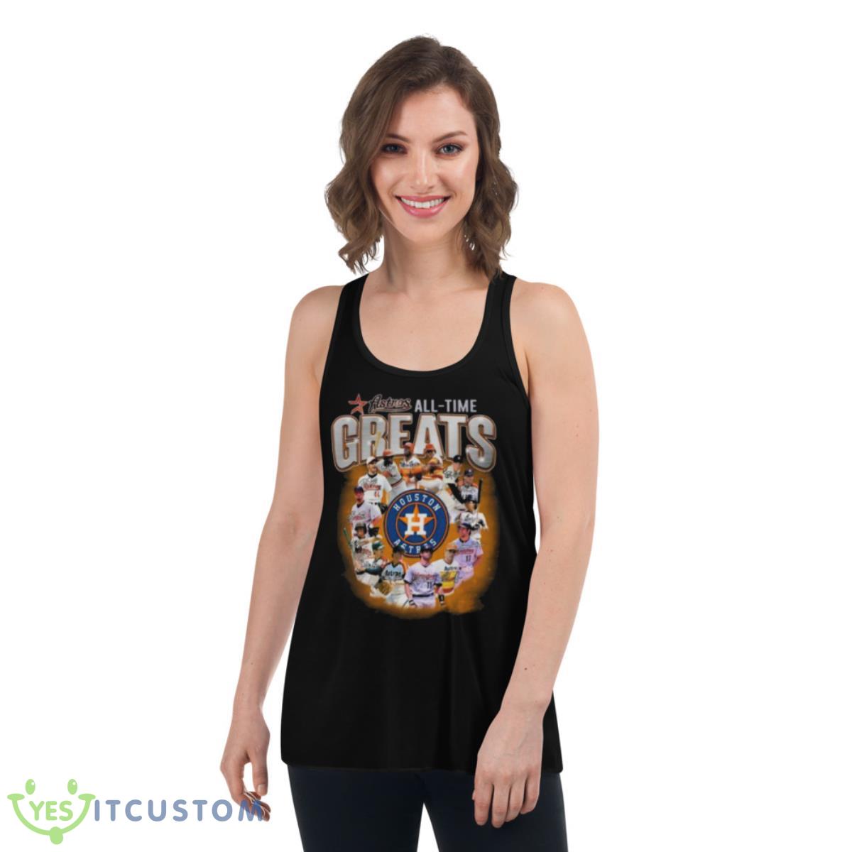 Houston Astros All Time Greats Signatures 2023 Shirt 5 Houston Astros All Time Greats Signatures 2023 Shirt - Women's Flowy Racerback Tank